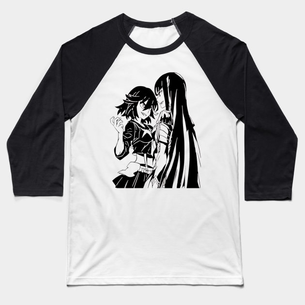 Kill la Kill Ryuko and Satsuki Baseball T-Shirt by OtakuPapercraft